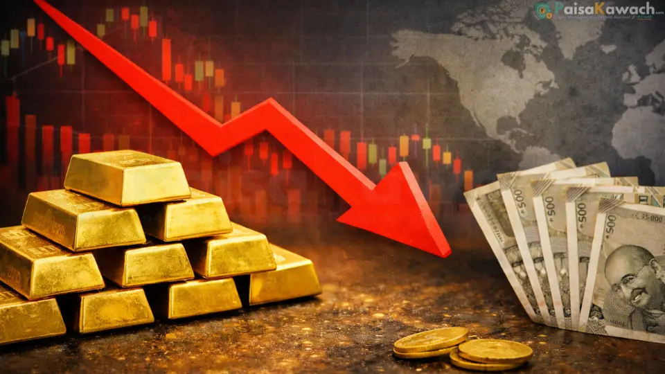 Gold Prices Tumble in India as MCX Rates Fall ₹2,600 to ₹1.55 Lakh per 10 Grams