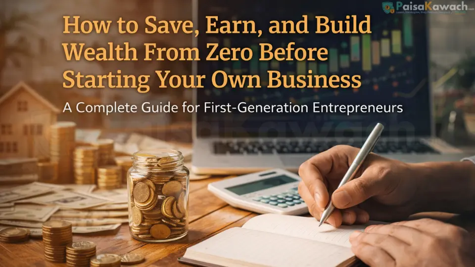 How to Save, Earn, and Build Wealth From Zero Before Starting Your Own Business — A Complete Guide for First-Generation Entrepreneurs